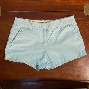 Light Blue J. Crew Chino Shorts